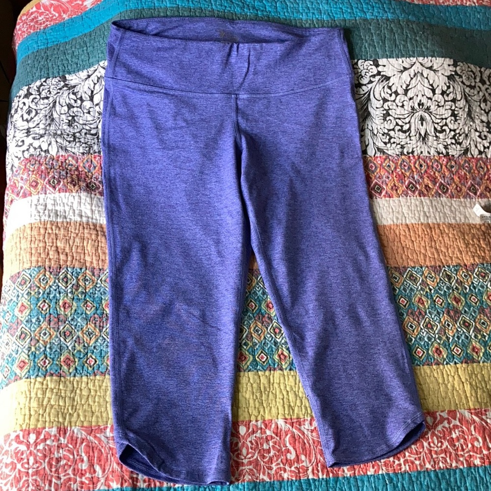 Purple workout capris